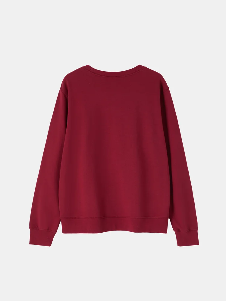 100% Cotton Printed Pullover Sweatshirt