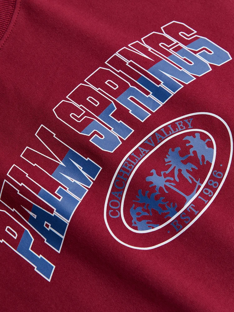 100% Cotton Printed Pullover Sweatshirt