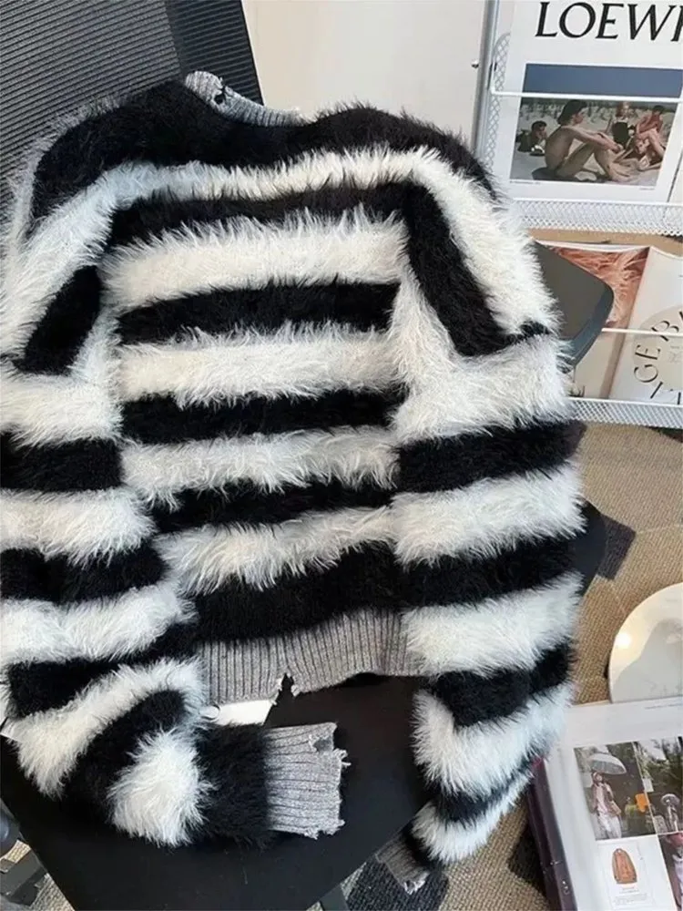 Patchwork Knit Cardigan