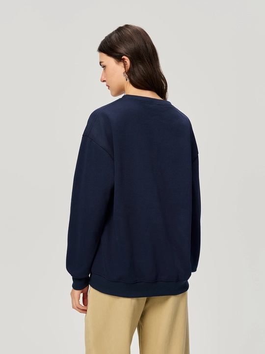 100% Cotton Printed Pullover Sweatshirt