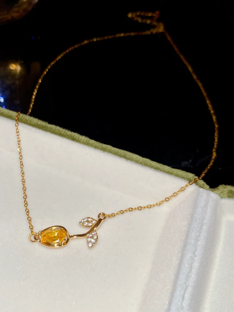 1pc Flowers Artificial jewellery - Pendant Necklace