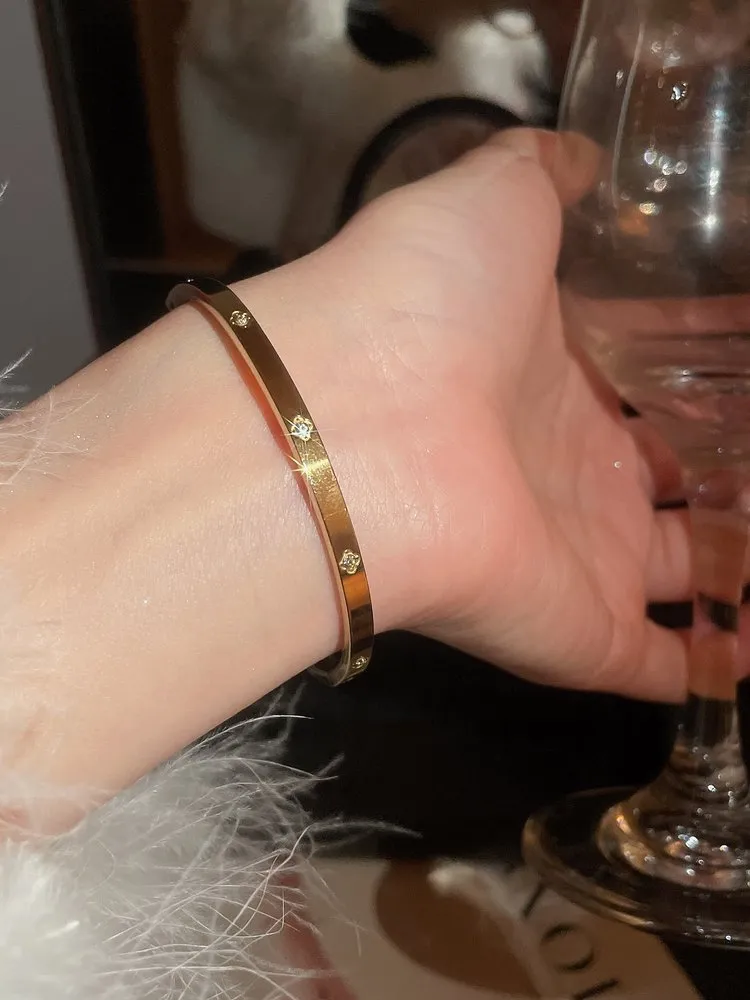 1pc Rhinestone Bangle Bracelets
