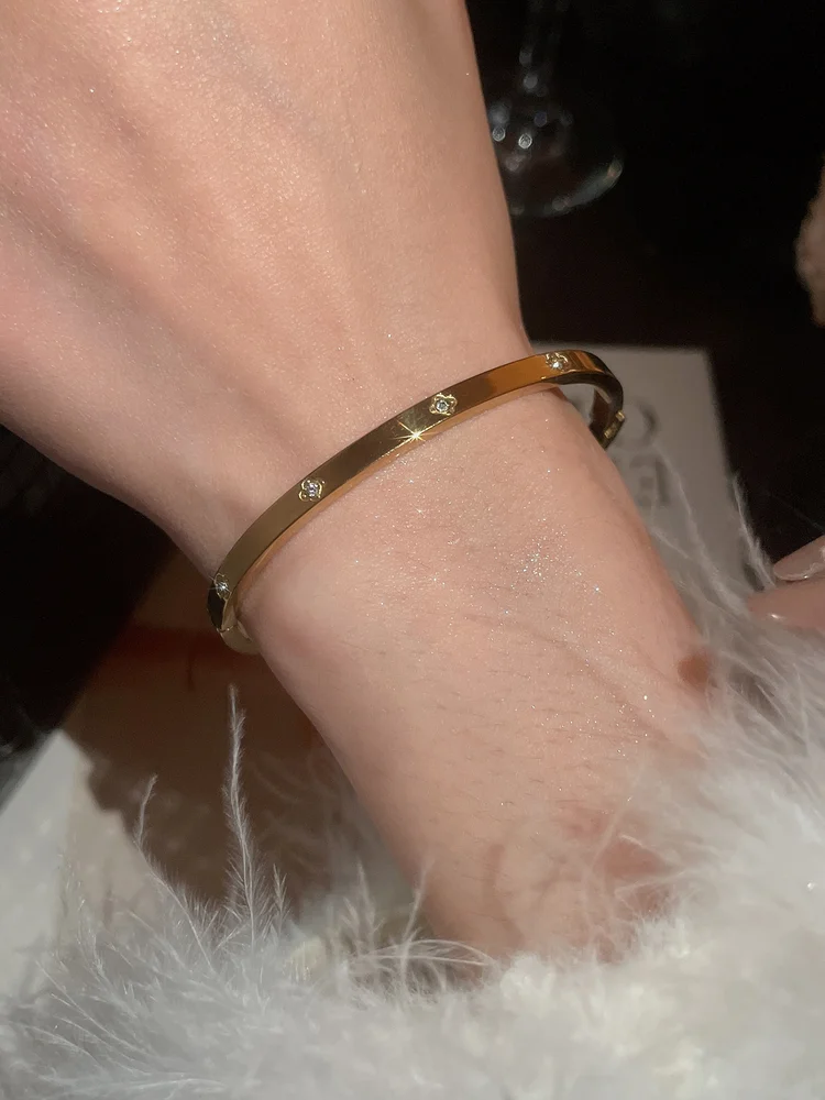 1pc Rhinestone Bangle Bracelets