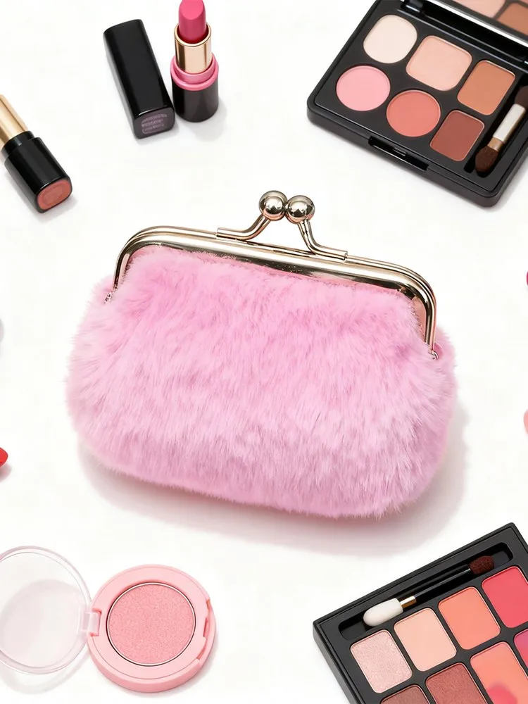 Fur Lipstick Bag