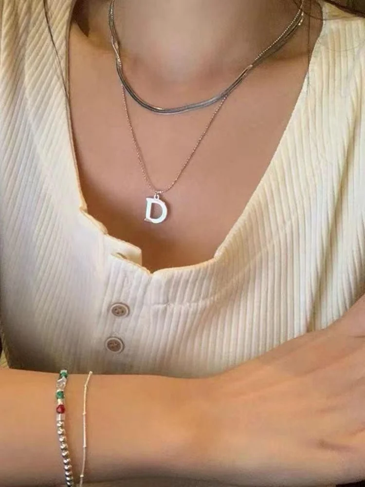 Alphabet Artificial Jewellery - Multi-Layer Necklace