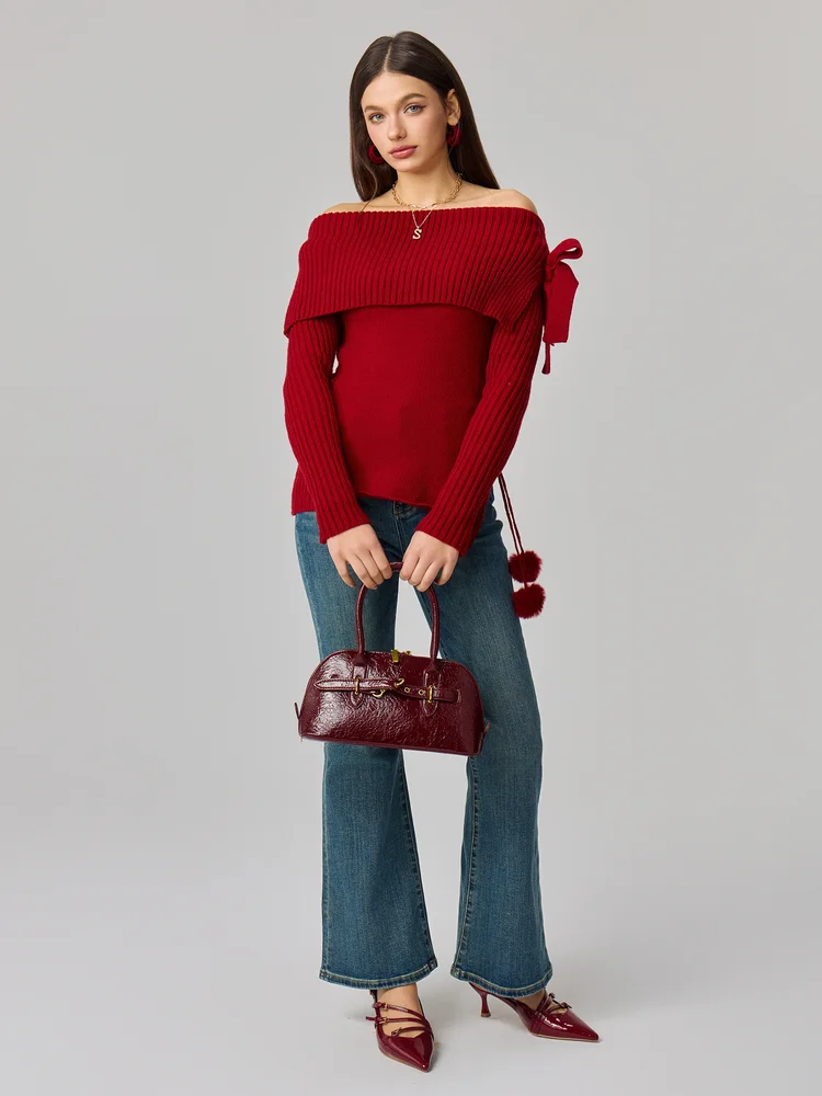 Bow Knit Pullover