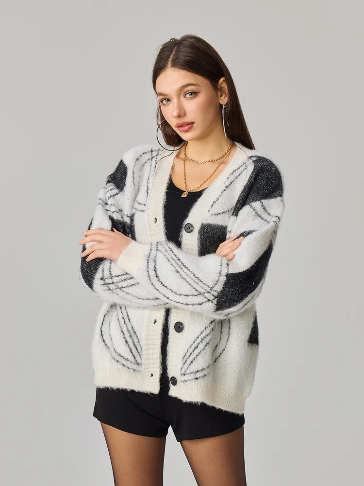 Colour Block Knit Pullover