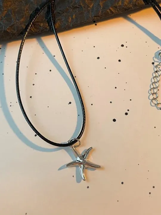 4pcs Starfish Artificial Jewellery - Necklace Set