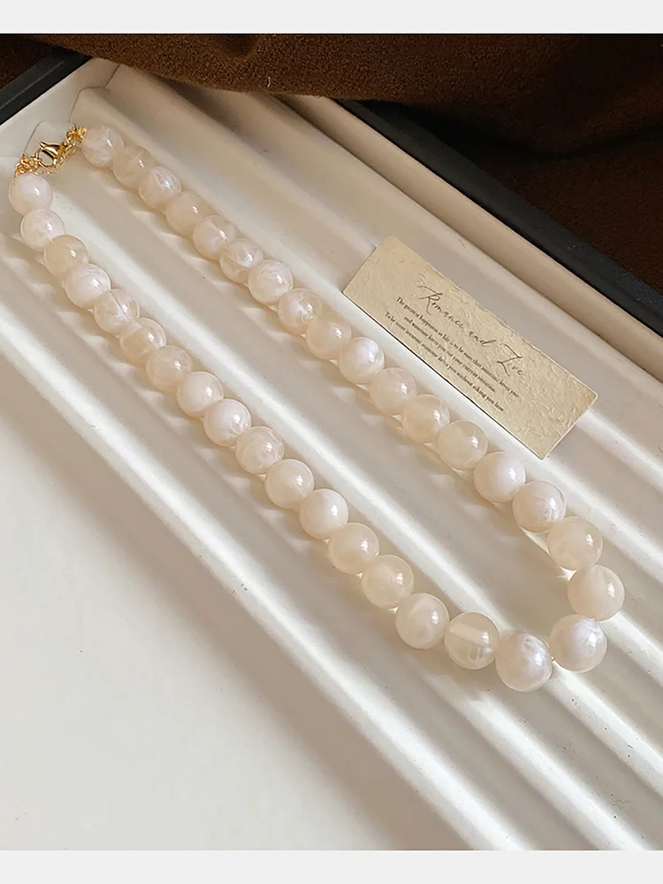 1pc Round Beaded Necklaces