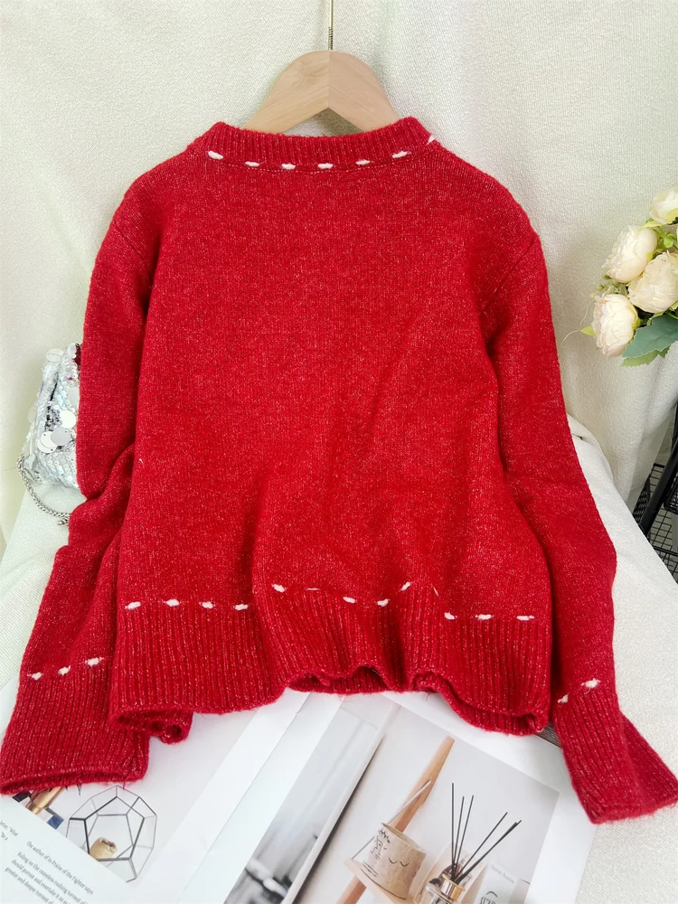 3D Embroidery Knit Cardigan