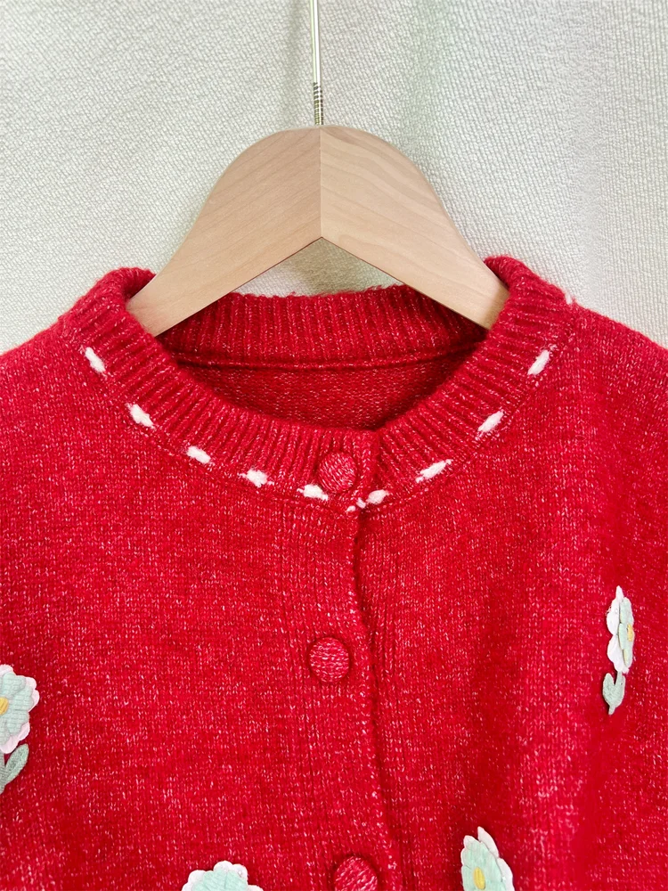 3D Embroidery Knit Cardigan