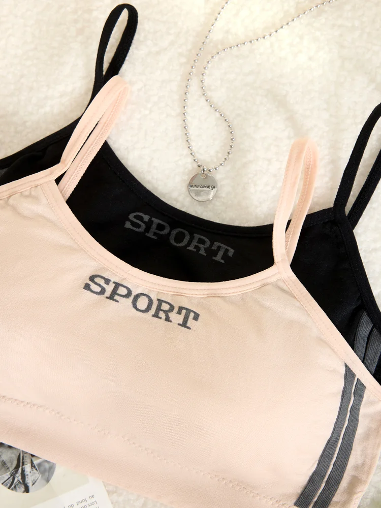 2pcs Contrast Freedom Bra