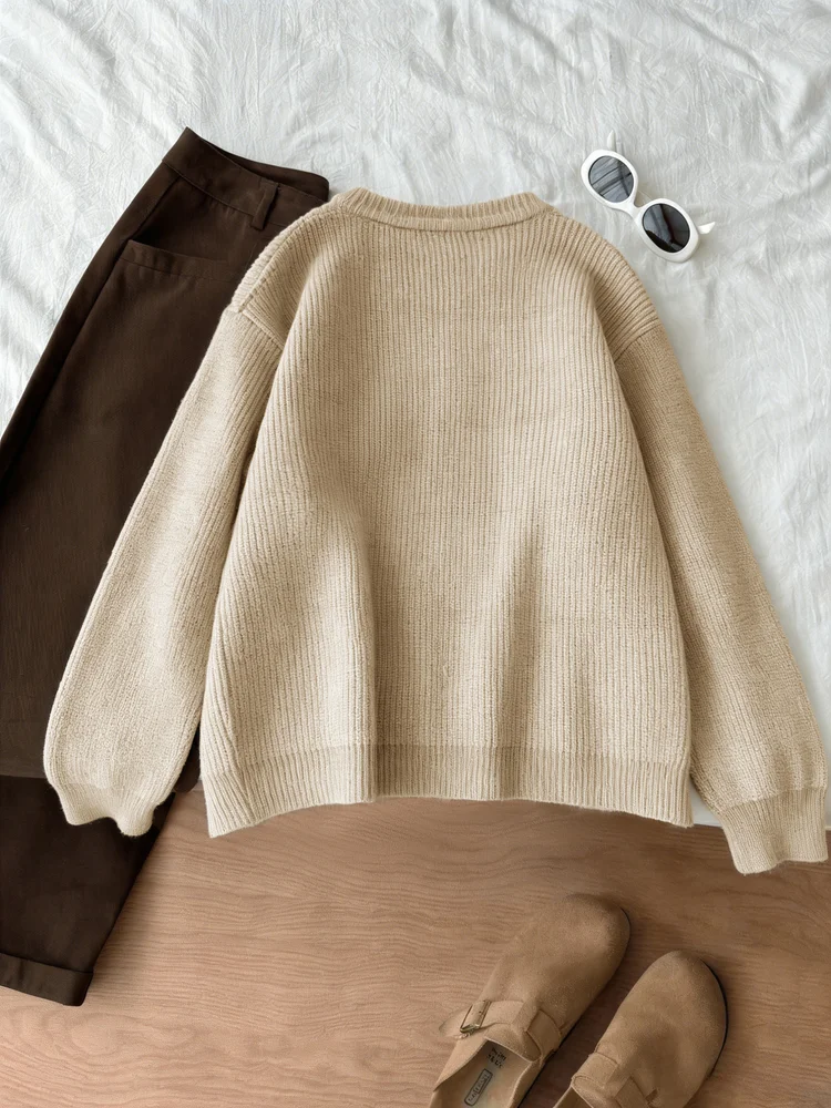 Decorative Zipper Knit Cardigan
