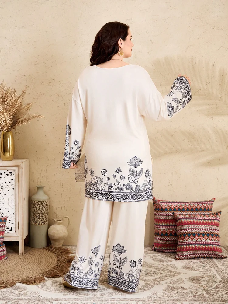 2pcs Plus Size Sleep Set