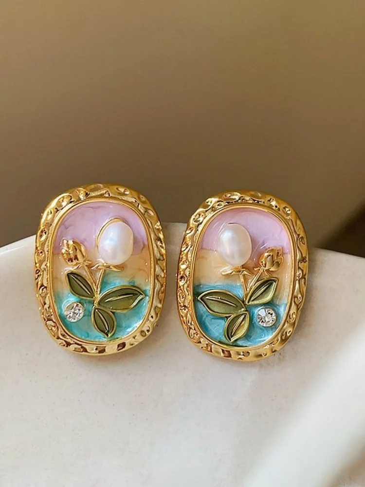 Flowers Stud Earrings