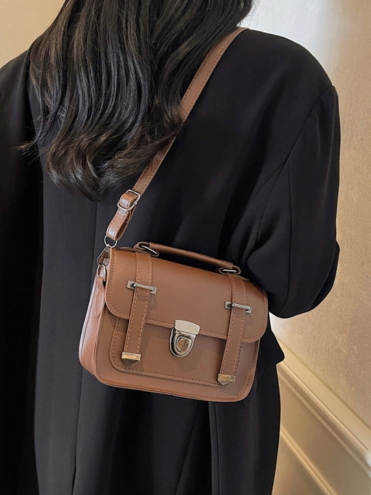 Adjustable Buckle Crossbody Bag