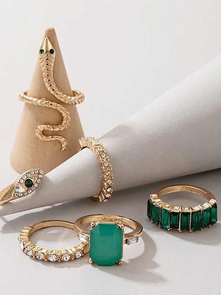 Rhinestone Ring Set 183 Rhinestone Ring Set