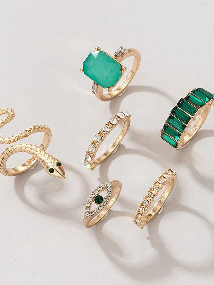 Rhinestone Ring Set 184 Rhinestone Ring Set