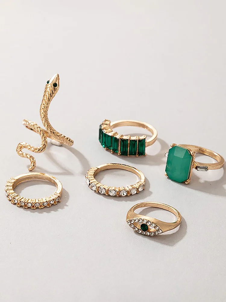 Rhinestone Ring Set 185 Rhinestone Ring Set