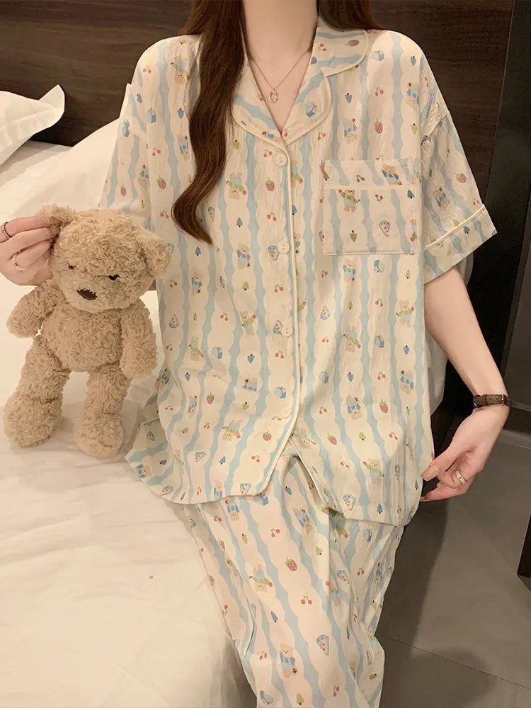 3Pcs Printed Lounge Set