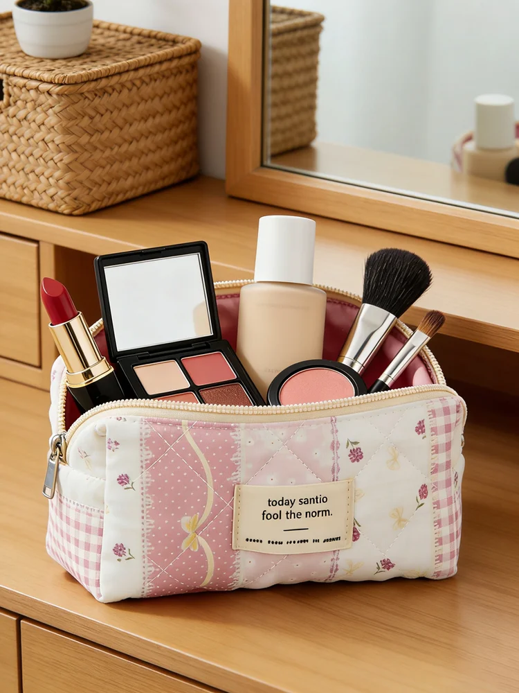 Flowers Makeup Bag