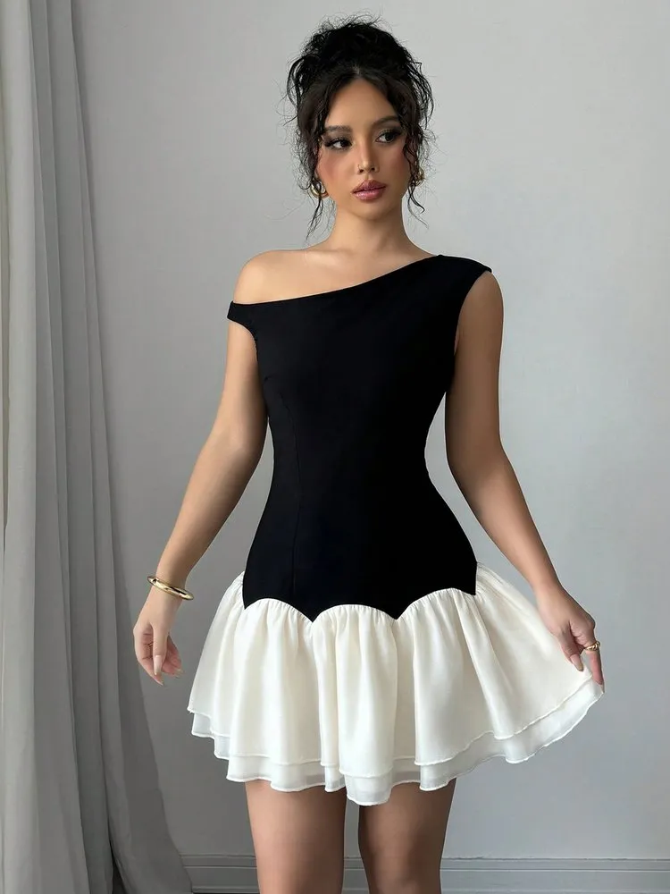 Patchwork A-Line Dress 126 Patchwork A-Line Dress