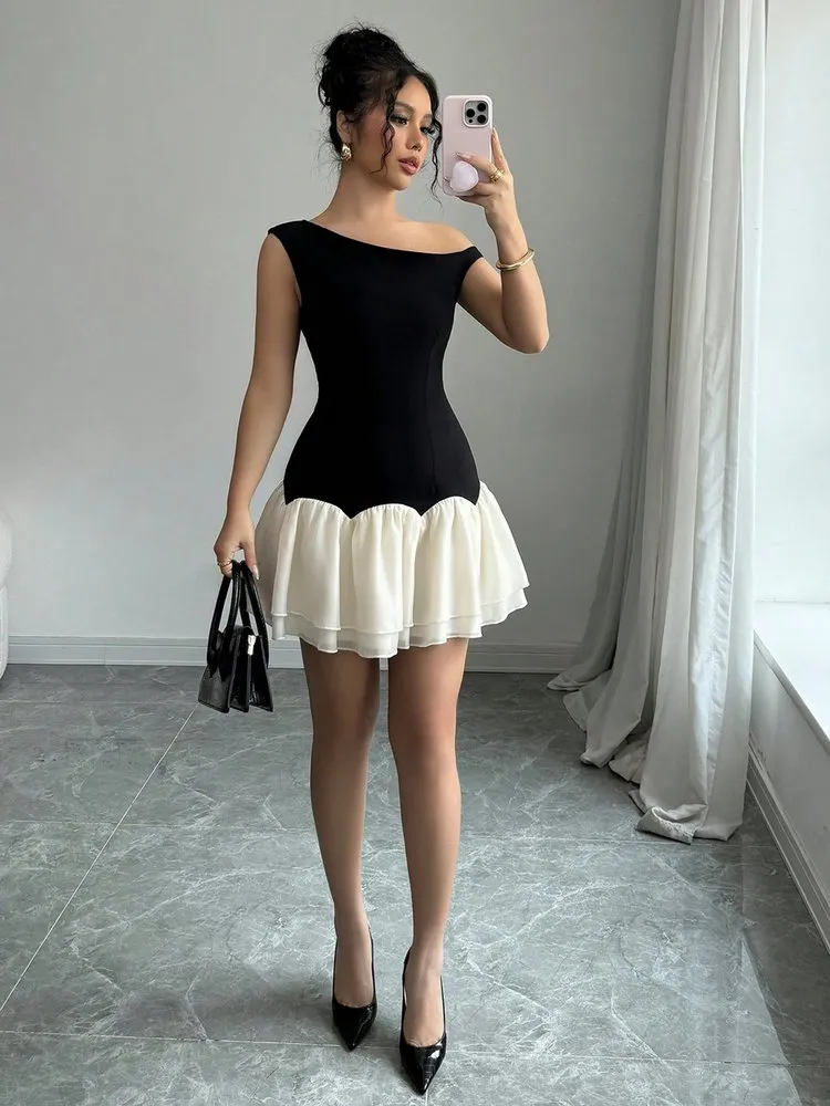 Patchwork A-Line Dress 127 Patchwork A-Line Dress