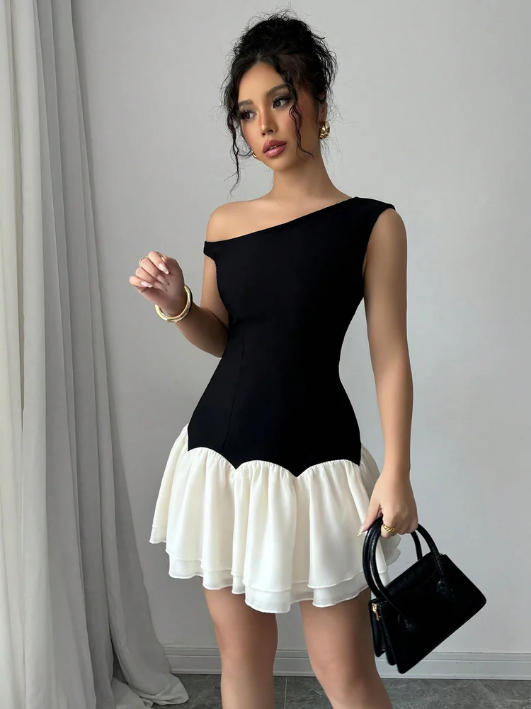 Patchwork A-Line Dress 130 Patchwork A-Line Dress