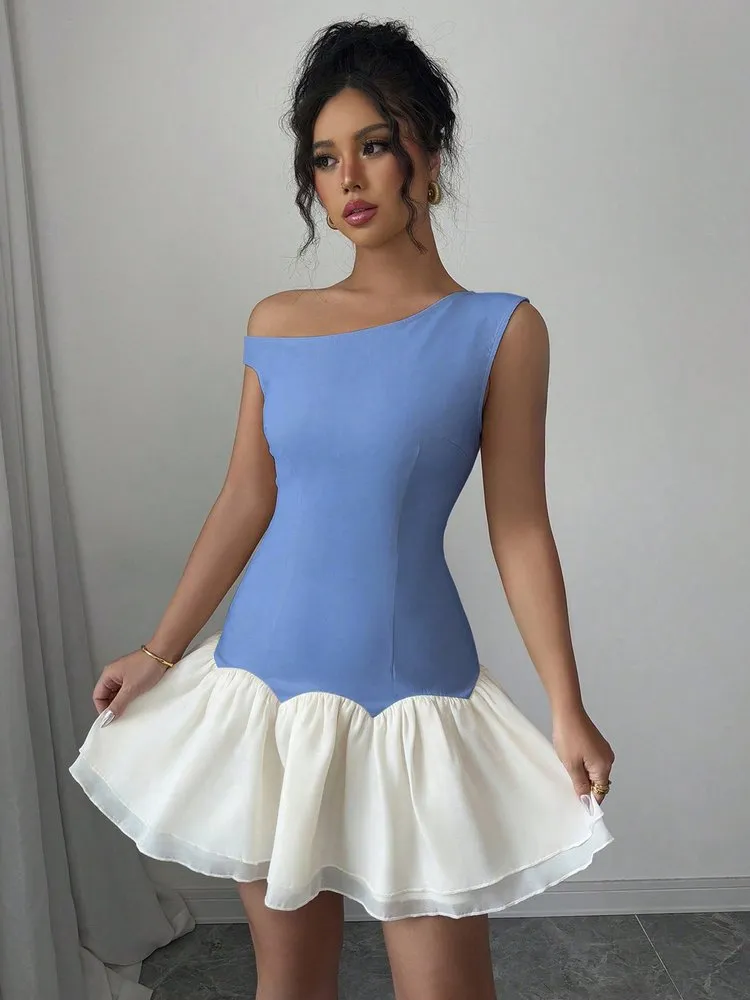 Patchwork A-Line Dress 134 Patchwork A-Line Dress