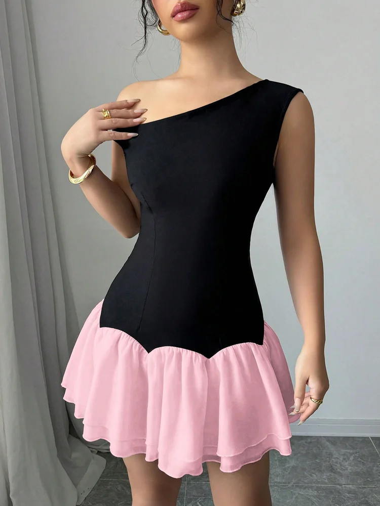 Patchwork A-Line Dress 112 Patchwork A-Line Dress