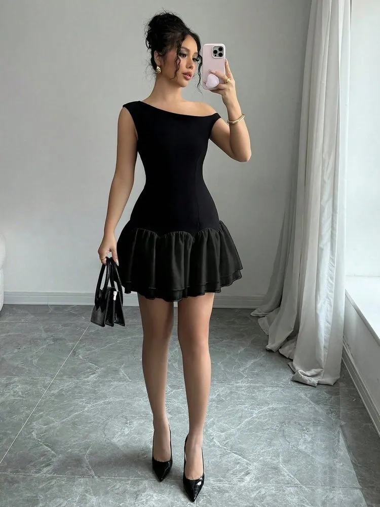 Patchwork A-Line Dress 114 Patchwork A-Line Dress