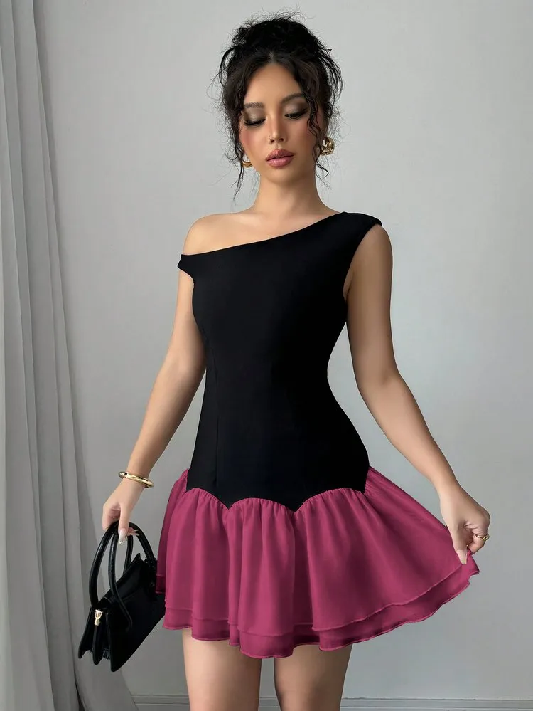 Patchwork A-Line Dress 117 Patchwork A-Line Dress