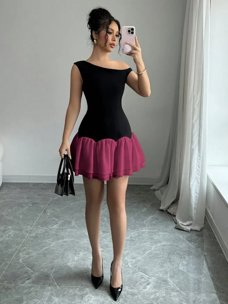 Patchwork A-Line Dress 118 Patchwork A-Line Dress