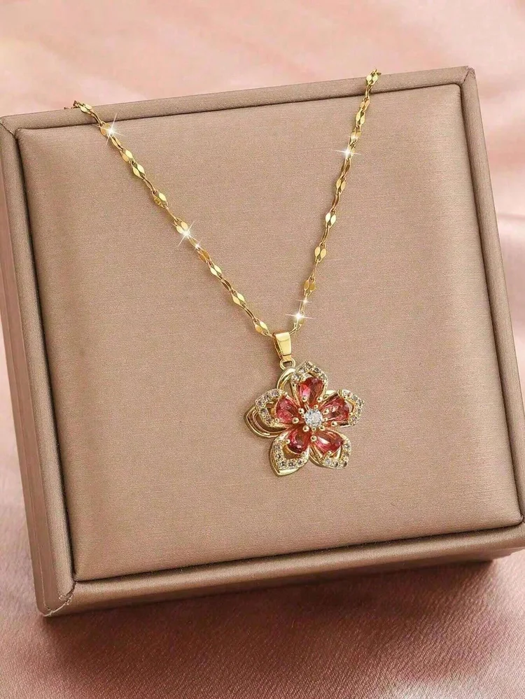 1 pc Flowers Artificial jewellery - Pendant Necklace