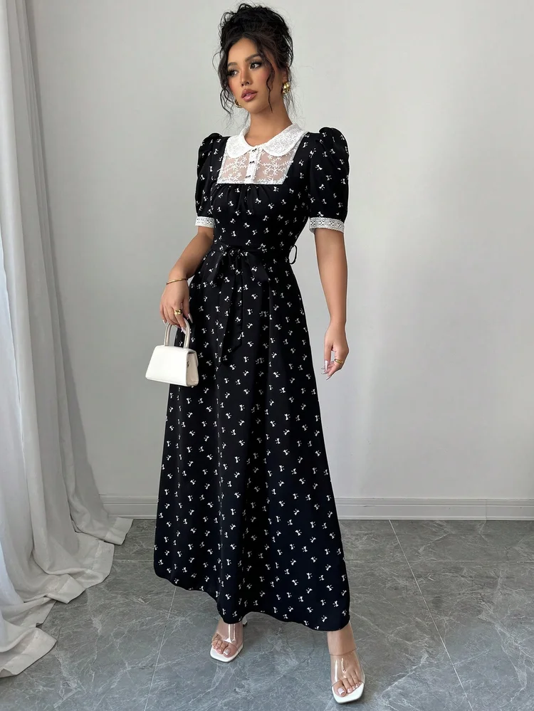 Patchwork A-Line Dress 109 Patchwork A-Line Dress