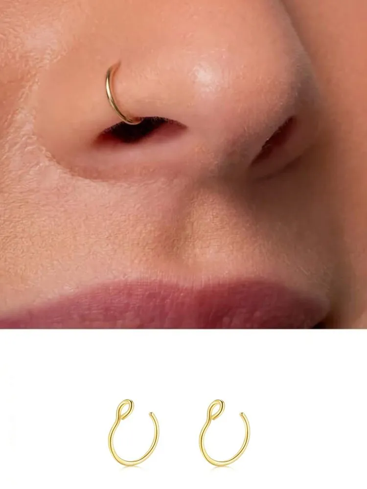 2Pcs Imitation/Artificial Jewellery - Nose Ring