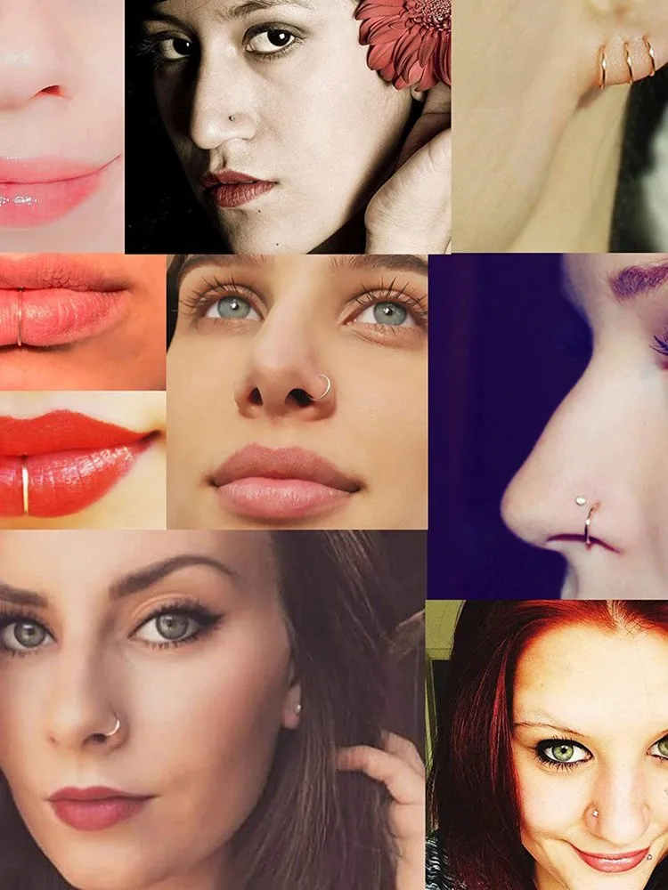 2Pcs Imitation/Artificial Jewellery - Nose Ring