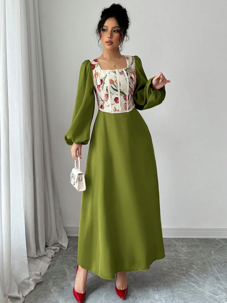 Patchwork A-Line Dress 103 Patchwork A-Line Dress