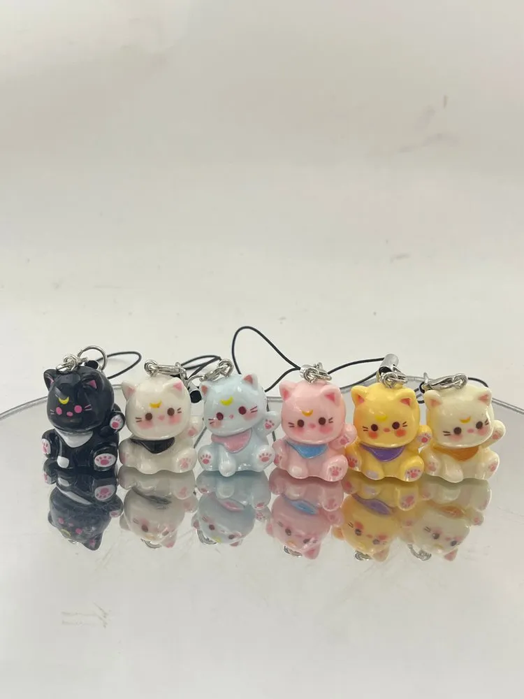 6Pcs Animal Print Bag Charm Set