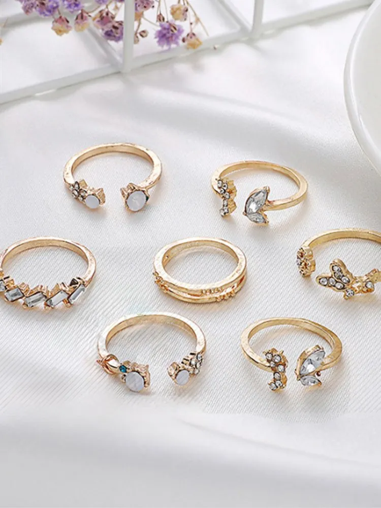 Rhinestone Ring Set 176 Rhinestone Ring Set