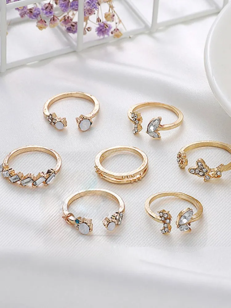 Rhinestone Ring Set 177 Rhinestone Ring Set