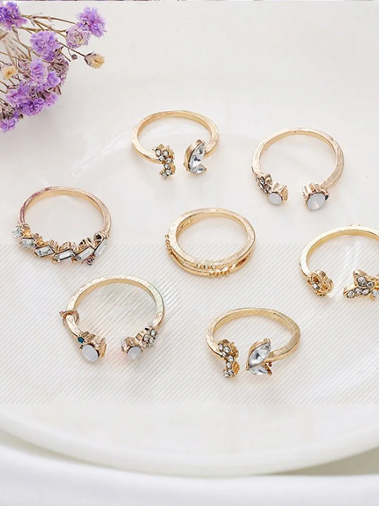 Rhinestone Ring Set 178 Rhinestone Ring Set