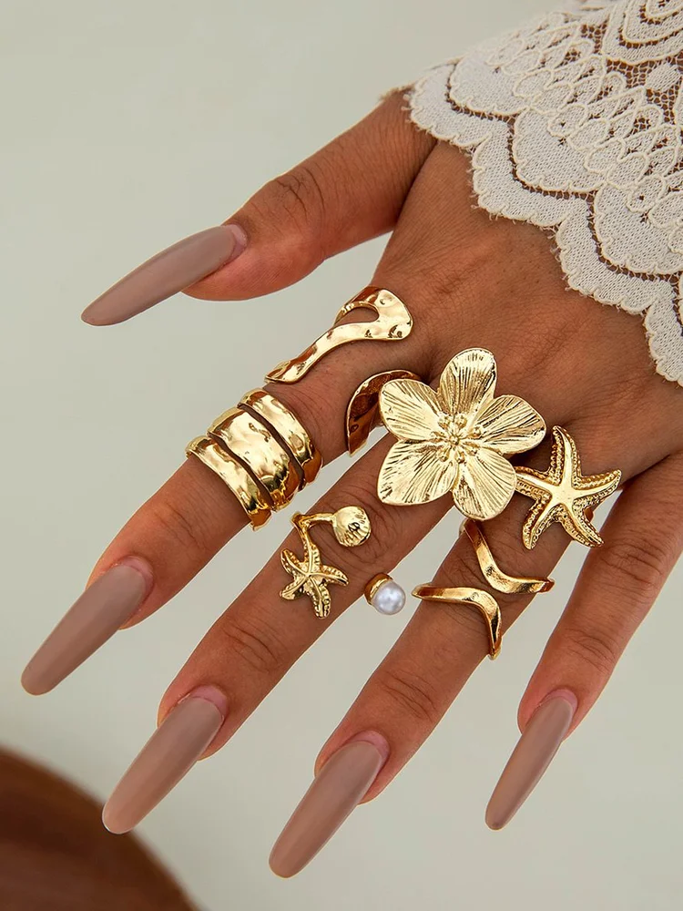 Flowers Ring Set