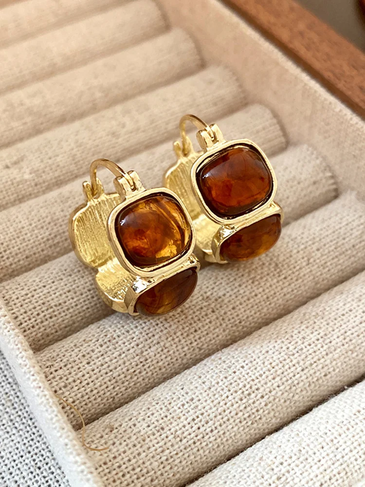 Rhinestone Hoop Earrings