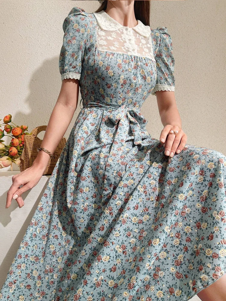 Patchwork A-Line Dress 100 Patchwork A-Line Dress