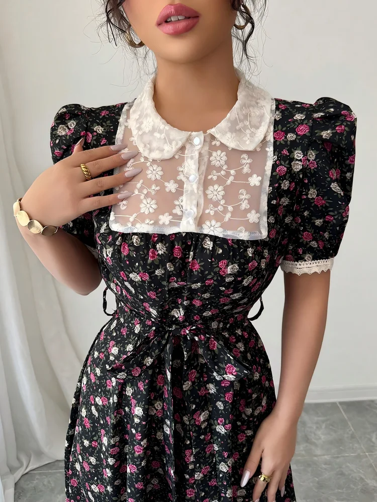 Patchwork A-Line Dress 93 Patchwork A-Line Dress