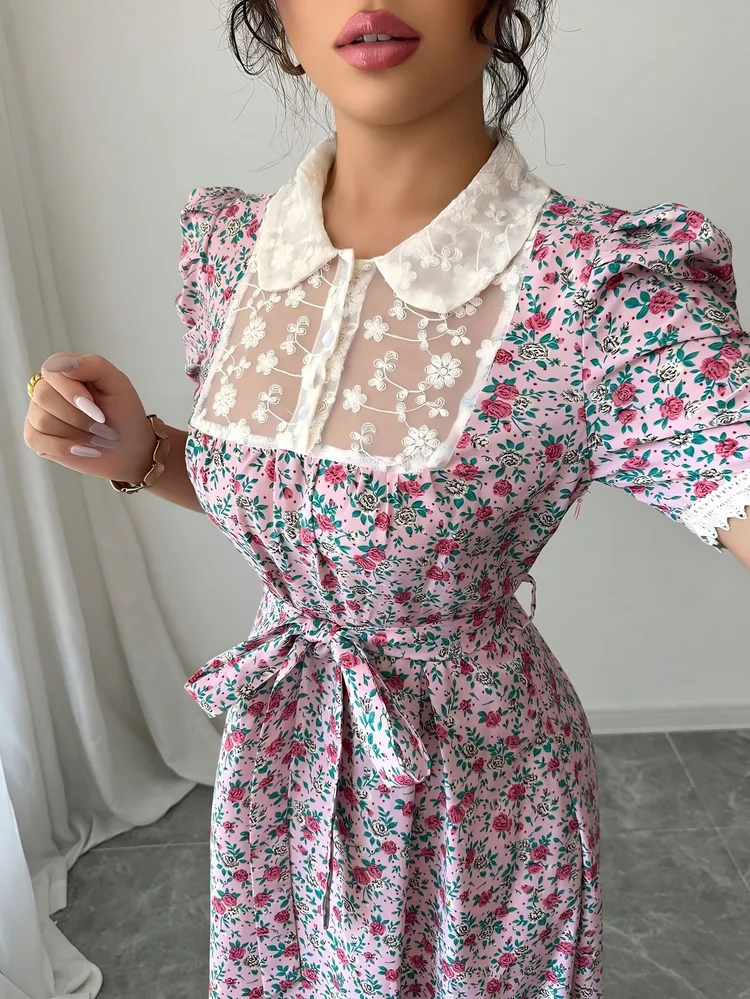 Patchwork A-Line Dress 97 Patchwork A-Line Dress