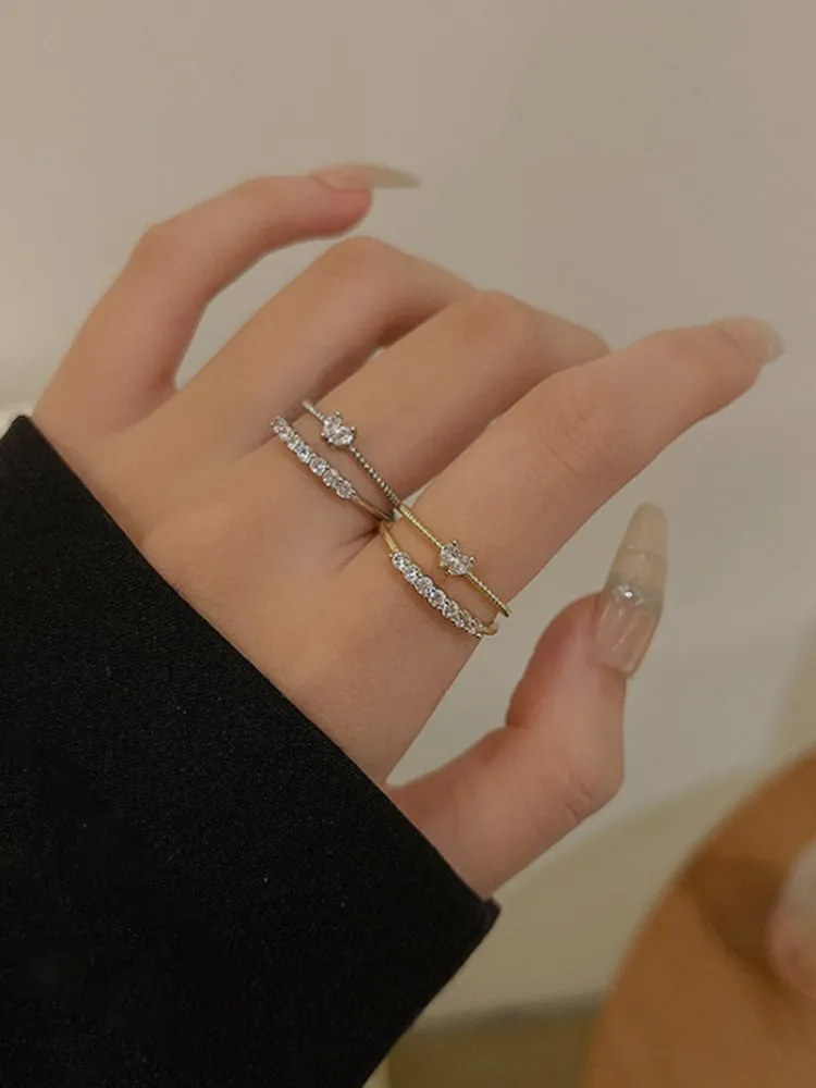Rhinestone Ring Set 164 Rhinestone Ring Set