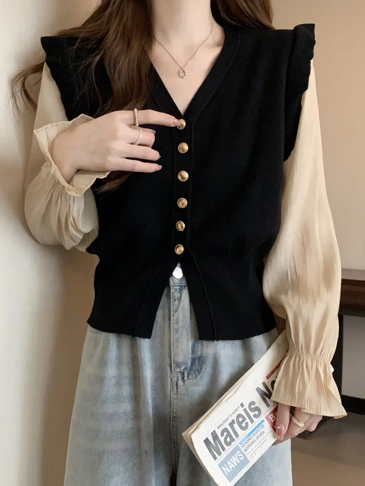 Ruffle Knit Cardigan
