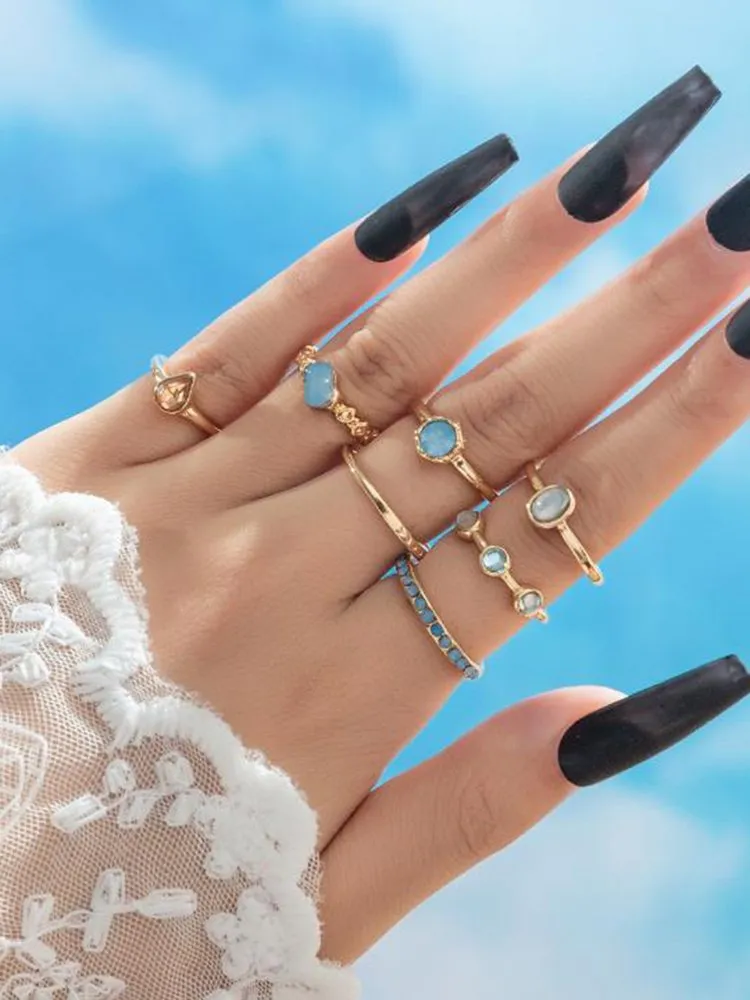 Rhinestone Ring Set 147 Rhinestone Ring Set